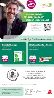 mea - meine apotheke Prospekt der KW 45 "Unsere November-Angebote" Aktueller mea - meine apotheke Prospekt "Unsere November-Angebote" Seite 1 von 4 Seiten