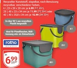 Recycelter Kunststoff, stapelbar Angebote von Rotho bei GLOBUS Ludwigshafen für 6,99 €
