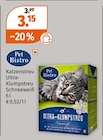 Katzenstreu Angebote von Pet Bistro bei Müller Hennef für 3,15 €