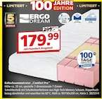 Kaltschaummatratze „Comfort Pro“ im Segmüller Prospekt Kaltschaummatratze „Comfort Pro“ von ERGO DREAM im aktuellen Segmüller Prospekt für 179,99 €