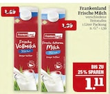 Frische Vollmilch oder Frische fettarme Milch Angebote von Frankenland bei Marktkauf Fürth für 1,11 €