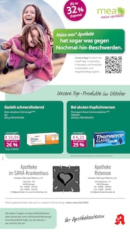 Aktueller mea - meine apotheke Prospekt "Unsere Oktober-Angebote" Seite 1 von 4 Seiten für Bergen