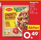 Aktuelles Fix Spaghetti Bolognese Angebot bei Netto Marken-Discount in Dresden ab 0,49 €