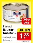 Bauernfrühstück von Rienshof im aktuellen Zimmermann Prospekt
