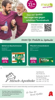 Aktueller mea - meine apotheke Prospekt "Unsere September-Angebote" Seite 1 von 4 Seiten für Hamburg