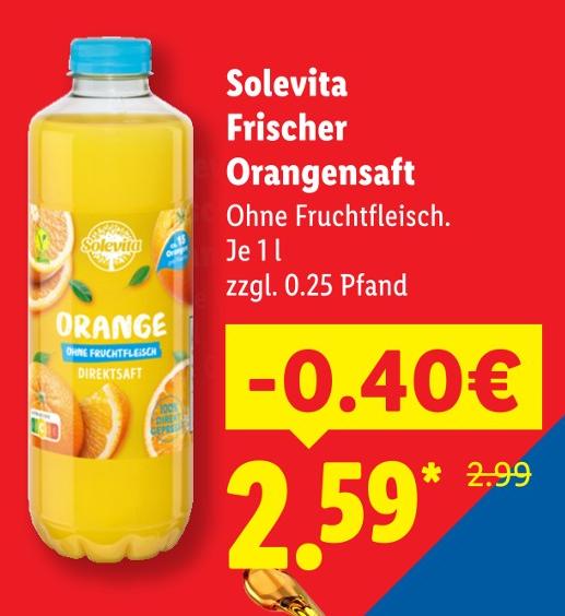 Frischer Orangensaft