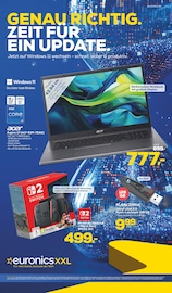 Aktueller EURONICS Prospekt mit Notebook, "GENAU RICHTIG. ZEIT FÜR EIN UPDATE.", Seite 1