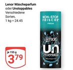 Wäscheparfum Angebote von Lenor bei GLOBUS Rodgau für 3,79 €