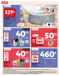 Offre Spa Gonflable dans le catalogue Auchan Hypermarché du moment à la page 14