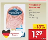 Netto Marken-Discount Euerbach - Nürnberger Stadtwurst Angebot im Prospekt Nürnberger Stadtwurst bei Netto Marken-Discount im Euerbach Prospekt für 1,29 €