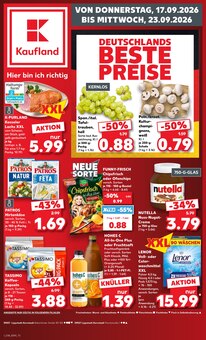 Nutella im Kaufland Prospekt "Hier bin ich richtig" mit 78 Seiten (Lippstadt)