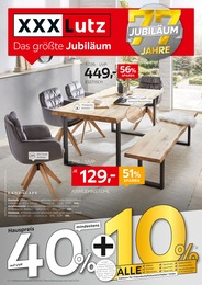 Möbel & Einrichtung Prospekt von XXXLutz Möbelhäuser XXXLutz Möbelhäuser Prospekt: Das größte Jubiläum, 34 Seiten, 15.08.2022 - 21.08.2022