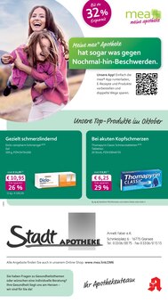 Aktueller mea - meine apotheke Prospekt "Unsere Oktober-Angebote" Seite 1 von 4 Seiten für Gransee