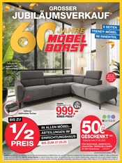 Möbel Borst Möbel & Einrichtung Prospekt der aktuellen Woche mit 16 Seiten, gültig von 11.05.2025 bis 27.05.2025, in Lauterach und Umgebung Aktueller Möbel Borst Möbel & Einrichtung Prospekt in Lauterach und Umgebung, "60 Jahre Möbel Borst" mit 16 Seiten, 11.05.2025 - 27.05.2025