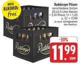 Pilsner im Angebot bei E center in Bamberg Pilsner Angebote von Radeberger bei E center Bamberg für 11,99 €