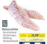 Rotbarschfilet von Pro Trace für 17,11 € bei METRO im Angebot Rotbarschfilet von Pro Trace im aktuellen METRO Prospekt