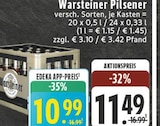 Aktuelle Warsteiner Angebote bei EDEKA in Eschweiler Aktuelles Warsteiner Pilsener Angebot bei EDEKA in Eschweiler ab 10,99 €