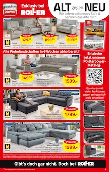 Sofa im ROLLER Prospekt "BÄRENSTARKE BLACK WEEKS" mit 26 Seiten (Bottrop)