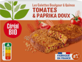 GALETTES DE BOULGOUR ET QUINOA À LA TOMATE ET PAPRIKA DOUX BIO CÉRÉAL BIO - CEREAL BIO - Auchan Hypermarché à Bordeaux GALETTES DE BOULGOUR ET QUINOA À LA TOMATE ET PAPRIKA DOUX BIO CÉRÉAL BIO - CEREAL BIO en promo chez Auchan Hypermarché Bordeaux à 2,08 €