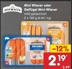 Mini Wiener oder Geflügel Mini-Wiener Angebote von Hofmaier bei Netto Marken-Discount Dortmund für 2,19 €