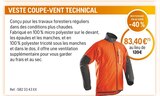 Veste coupe-vent technical - Husqvarna Veste coupe-vent technical à 83,40 € dans le catalogue Husqvarna