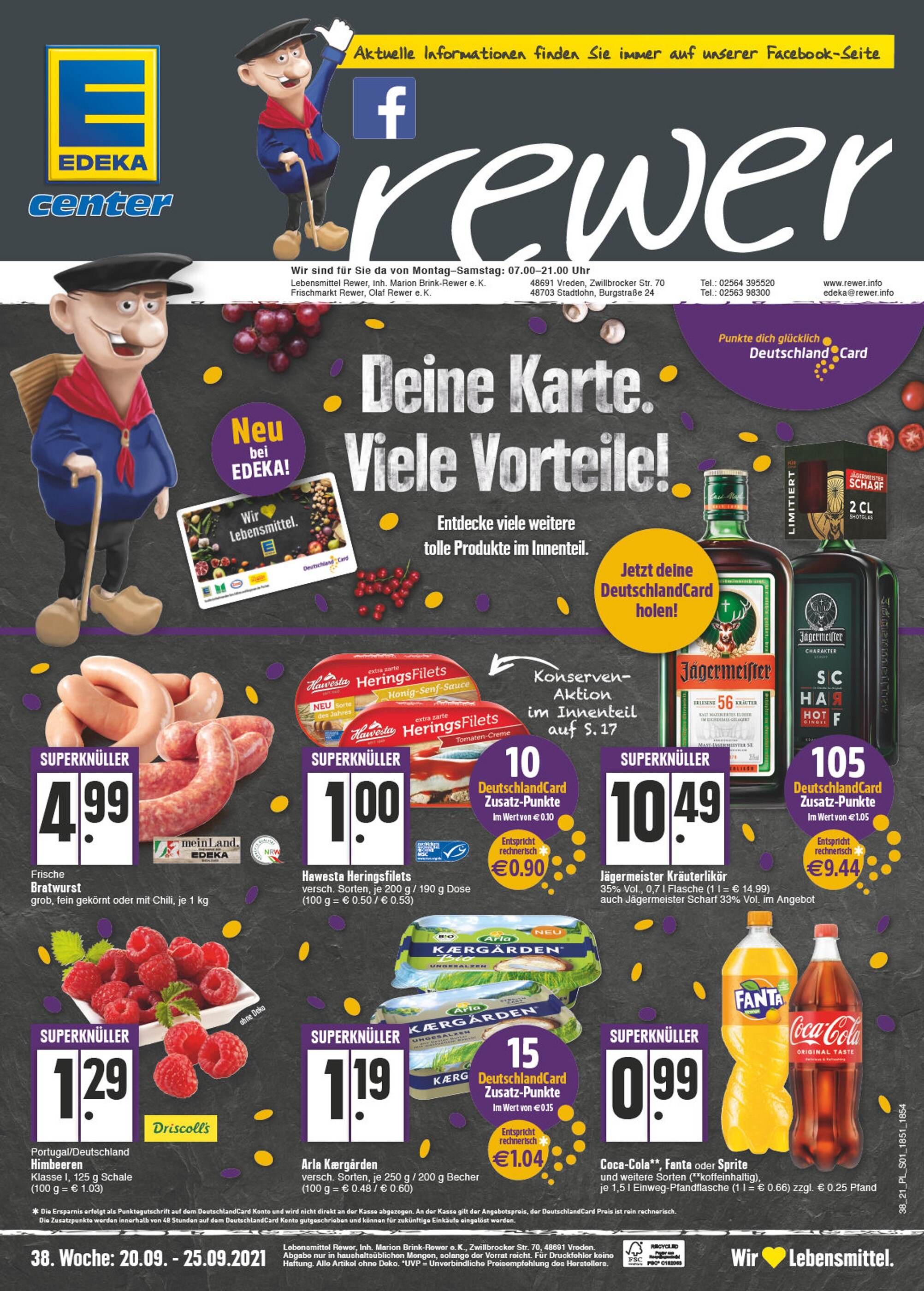 EDEKA Prospekt für Stadtlohn mit 24 Seiten EDEKA Prospekt für Stadtlohn: "Aktuelle Angebote", 24 Seiten, 20.09.2021 - 25.09.2021