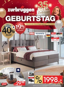 Boxspringbett im Zurbrüggen Prospekt "zurbrüggen feiert GEBURTSTAG!" mit 44 Seiten (Dortmund)