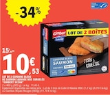 Cordons Bleus de Saumon Sauvage MSC Surgelés - GIMBERT OCEAN - E.Leclerc Cordons Bleus de Saumon Sauvage MSC Surgelés - GIMBERT OCEAN à 10,53 € dans le catalogue E.Leclerc