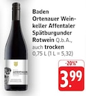 Affentaler Spätburgunder Rotwein bei E center im Walldorf Prospekt für 3,99 €