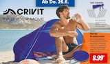 Pop-up-Strandmuschel von CRIVIT für 8,99 € bei Lidl im Angebot Pop-up-Strandmuschel von CRIVIT im aktuellen Lidl Prospekt