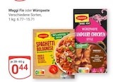 Maggi Fix oder Würzpaste Angebote von Maggi bei GLOBUS Homburg für 0,44 €