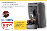 Padautomat CSA260/50 im Angebot bei GLOBUS in Willich Padautomat CSA260/50 Angebote von Philips bei GLOBUS Willich für 6,99 €