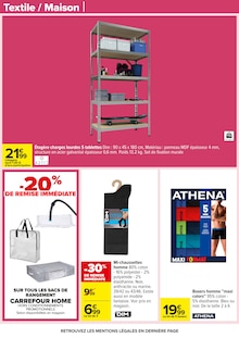 Promo Chaussettes Homme dans le catalogue Carrefour du moment à la page 47