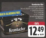 Bier Angebote von Krombacher bei E center Marktredwitz für 12,49 €