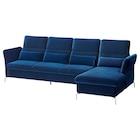 4er-Sofa mit Récamiere rechts Metall/Djuparp dunkel grünblau rechts Metall/Djuparp dunkel grünblau bei IKEA im Rostock Prospekt für 1.599,00 €