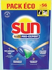Capsules lave vaisselle 4 en 1 pro expert regular 56 lavages - SUN en promo chez Intermarché Super Châteauroux à 7,16 €
