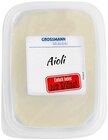 Aioli Knoblauchcreme vegan Angebote von Grossmann bei REWE Rheda-Wiedenbrück für 1,49 €