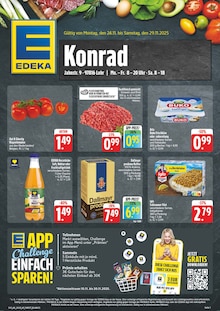 EDEKA Prospekt der Woche "Wir lieben Lebensmittel!" Seite 1, 24.11.2025 bis 29.11.2025 für Lohr Aktueller EDEKA Prospekt "Wir lieben Lebensmittel!" Seite 1 von 8 Seiten für Lohr