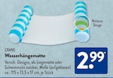 Wasserhängematte im Angebot bei ALDI SÜD in Freiburg Wasserhängematte Angebote von CRANE bei ALDI SÜD Freiburg für 2,99 €