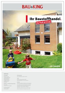 Bauking Prospekt der aktuellen Woche, gültig von 01.09.2023 bis 31.10.2023 Aktueller Bauking Prospekt "DIE KRAFT DER SONNE" mit 44 Seiten