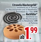 Citronella Räuchergefäß Angebote bei EDEKA Ravensburg für 1,99 €