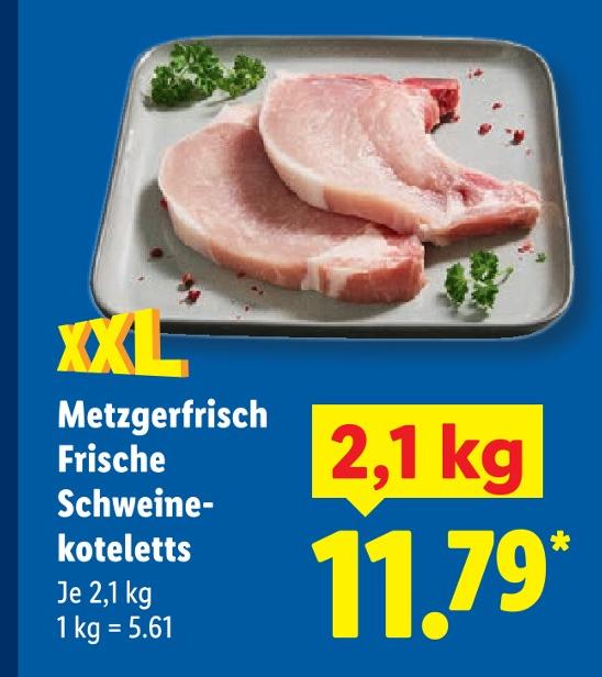Frische Schweinekoteletts