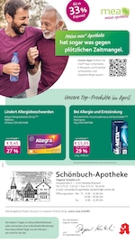 mea - meine apotheke Apotheken Prospekt der aktuellen Woche mit 4 Seiten, gültig von 01.04.2026 bis 30.04.2026, in Walddorfhäslach und Umgebung Aktueller mea - meine apotheke Apotheken Prospekt in Walddorfhäslach und Umgebung, "Unsere April-Angebote" mit 4 Seiten, 01.04.2026 - 30.04.2026