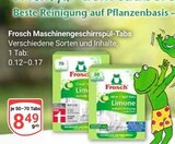 Maschinengeschirrspül-Tabs Angebote von Frosch bei GLOBUS Leipzig für 8,49 €