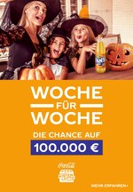 Coca Cola Prospekt für Hamburg mit 3 Seiten Coca Cola Prospekt für Hamburg: "Woche für Woche die Chance auf 100.000€", 3 Seiten, 19.10.2020 - 31.12.2020