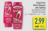 Elvital Shampoo oder Spülung Angebote von L'Oréal Paris bei diska Dresden für 2,99 €