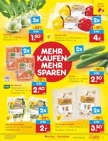 Paprika im aktuellen Netto Marken-Discount Prospekt (Paderborn) Paprika im Netto Marken-Discount Prospekt "Aktuelle Angebote" mit 60 Seiten (Paderborn)
