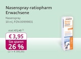 mea - meine apotheke - Nasenspray-ratiopharm Erwachsene Angebot im Prospekt Nasenspray-ratiopharm Erwachsene bei mea - meine apotheke im Prospekt "" für 3,95 €