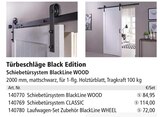 Türbeschläge Black Edition für 84,95 € bei Holz Possling im Angebot Türbeschläge Black Edition im aktuellen Holz Possling Prospekt