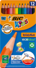 LOT 12 CRAYONS DE COULEURS BIC - BIC - Auchan Hypermarché à Saint-Étienne LOT 12 CRAYONS DE COULEURS BIC - BIC en promo chez Auchan Hypermarché Saint-Étienne à 1,74 €